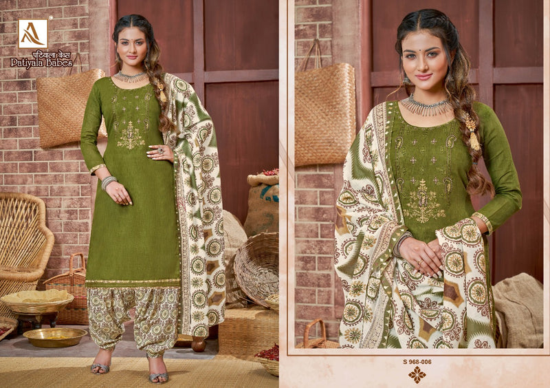 Alok Suits Patiala Babes Pure Cotton Patiala Style Printed Party Wear Salwar Suits