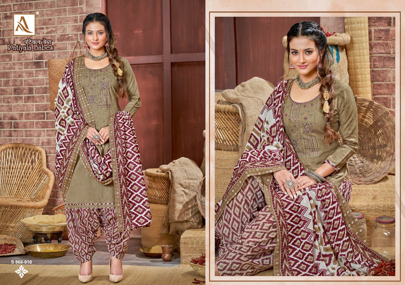 Alok Suits Patiala Babes Pure Cotton Patiala Style Printed Party Wear Salwar Suits