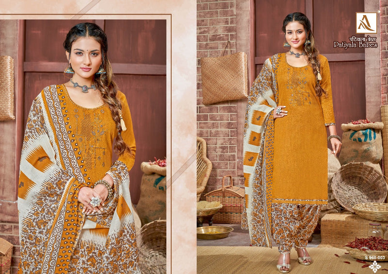 Alok Suits Patiala Babes Pure Cotton Patiala Style Printed Party Wear Salwar Suits