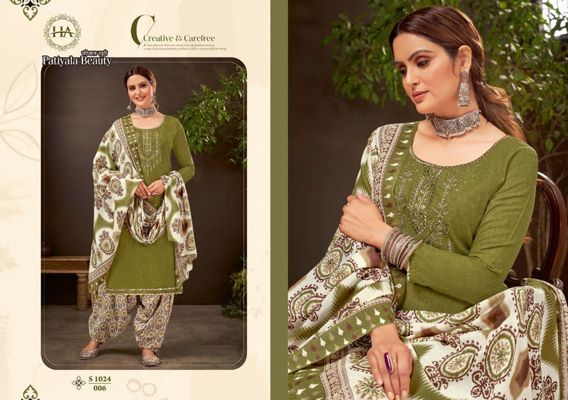 Harshit Fashion Dno 01 To 010 Cotton Printed Work Stylish Designer Party Wear Salwar Suit