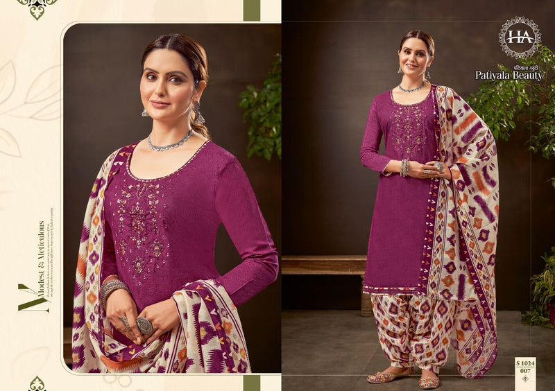 Harshit Fashion Dno 01 To 010 Cotton Printed Work Stylish Designer Party Wear Salwar Suit