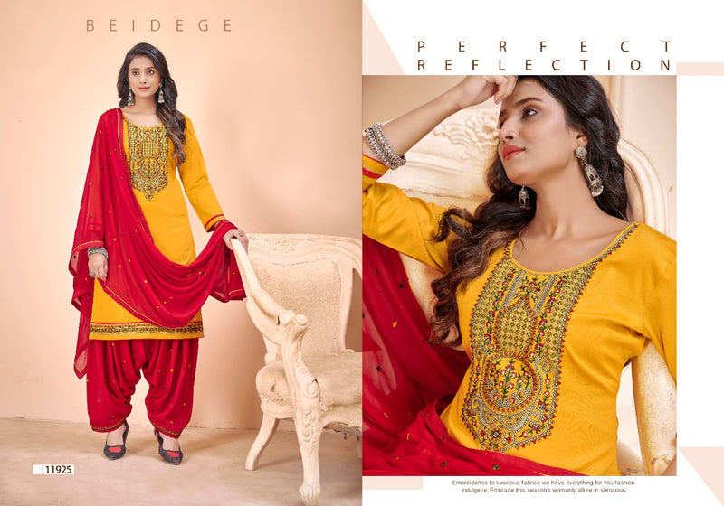 Panch Ratna Patiyala House Jam Silk Embroidered Patiyala Style Party Wear Salwar Suits