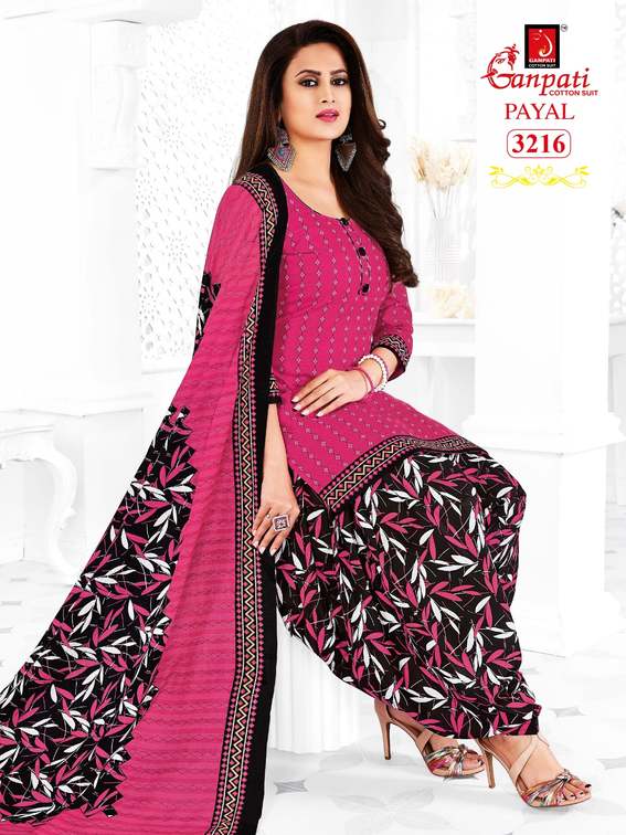 Ganpati Payal Vol 32 Cotton Printed Patiyala Festive Wear Salwar Suits