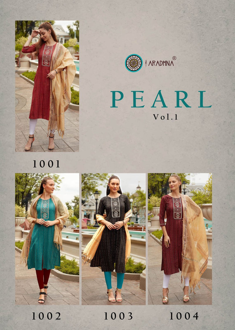 Aradhna Fashion Pearl Vol 2 Pure Cotton With Heavy Embroidery Work Stylish Designer Casual Look Kurti