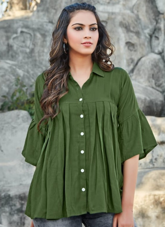 Tips And Tops Pepe Tops Vol 3 Rayon Fancy Western Wear Top Style Kurtis