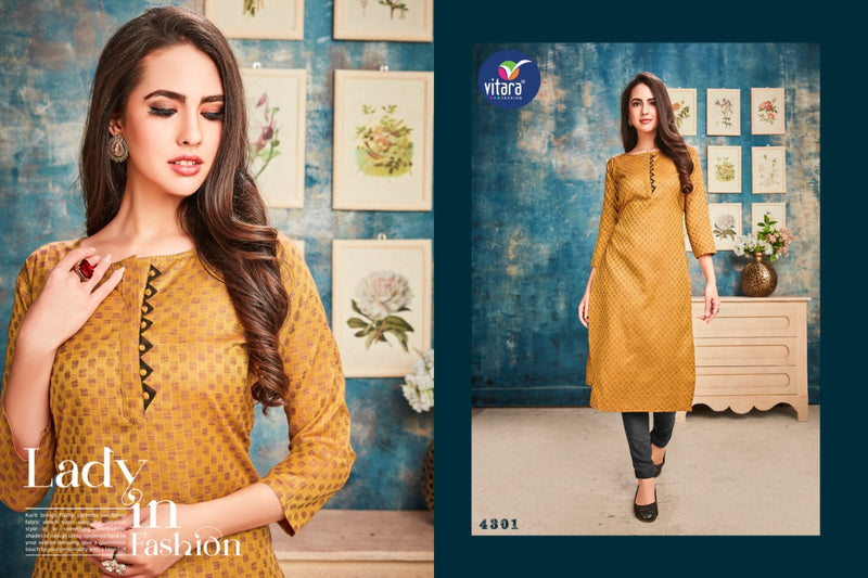 Vitara Fashion Photoshop Exclusive Designer Kurti In Cotton