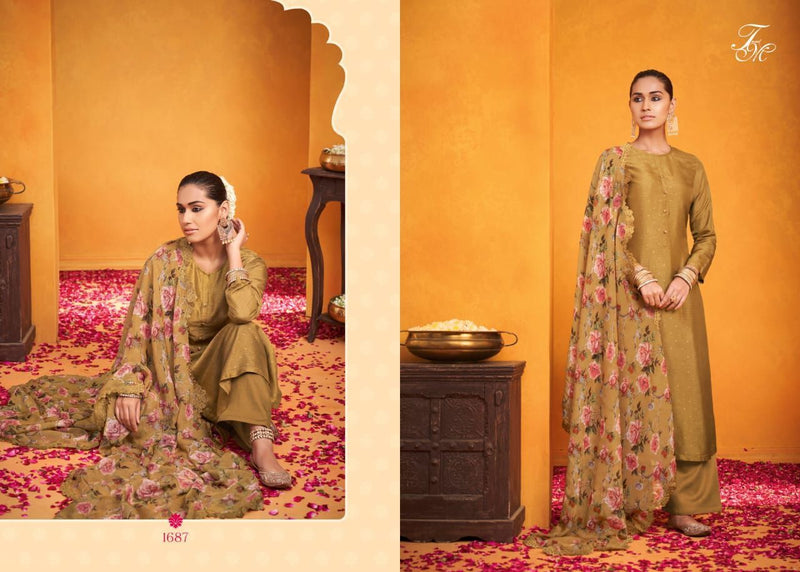 Sahiba Sarg Posy Bloom Pure Russian  Silk Fancy  Party Wear Salwar Kameez
