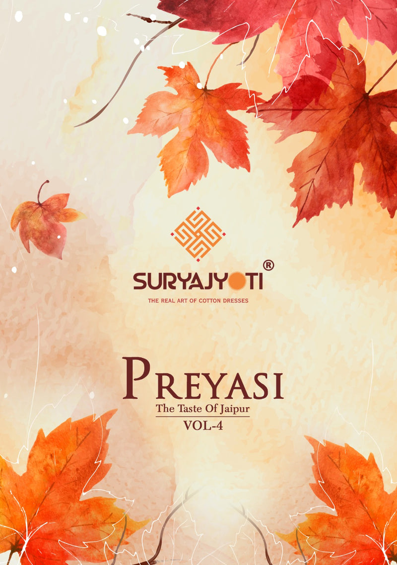 Suryajyoti Preyasi Vol 4 Cambric Cotton Printed Casual Wear Salwar Kameez