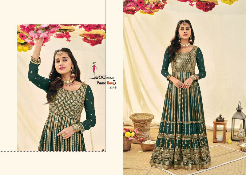 Eba Lifestyle Prime Rose Vol 5 Georgette With Heavy Embroidery Work Stylish Designer Wedding Wear Casual Look Salwar Kameez
