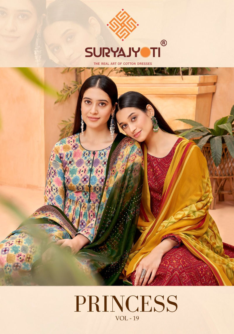 Suryajoti Princess Vol 19 Rayon Printed Designer Salwar Suit
