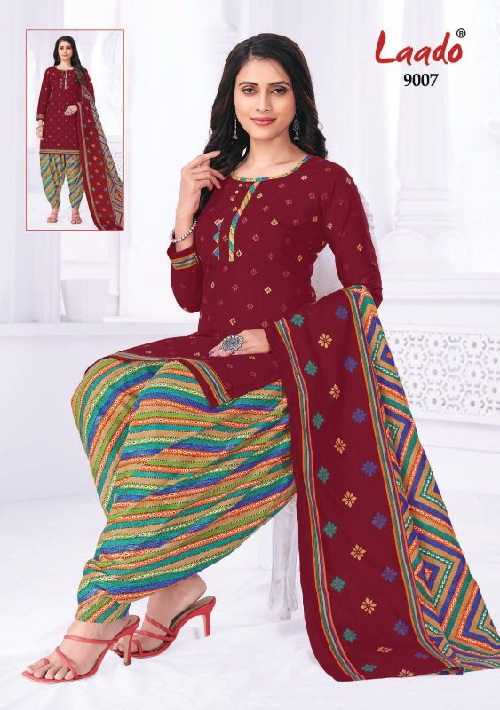 Laado Priti Patiyala Vol 9 Cotton Printed Patiyala Style Salwar Suits