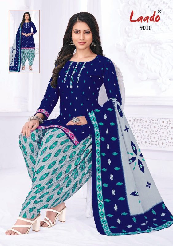 Laado Priti Patiyala Vol 9 Cotton Printed Patiyala Style Salwar Suits