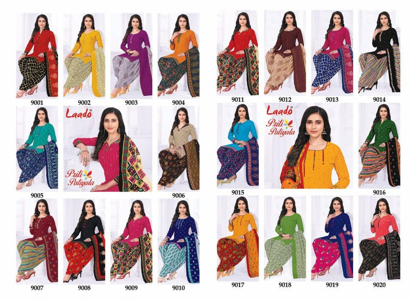 Laado Priti Patiyala Vol 9 Cotton Printed Patiyala Style Salwar Suits