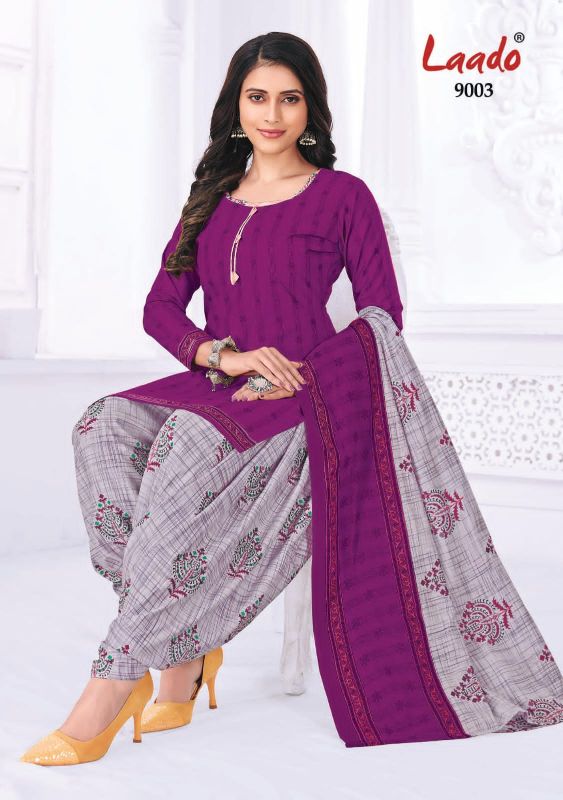 Laado Priti Patiyala Vol 9 Cotton Printed Patiyala Style Salwar Suits