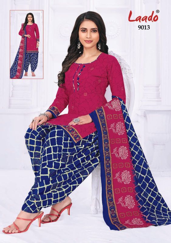 Laado Priti Patiyala Vol 9 Cotton Printed Patiyala Style Salwar Suits
