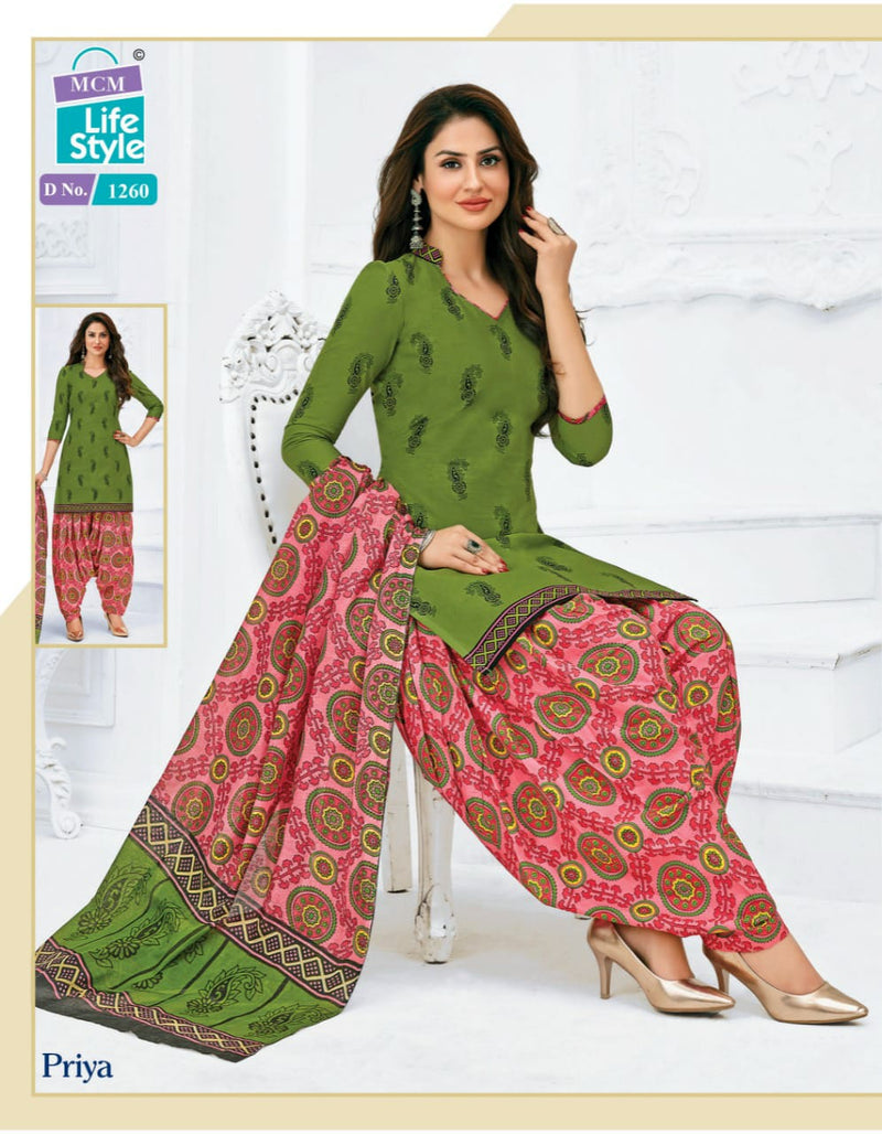 Mcm Priya Vol 12 Cotton Causal Wear Salwar Suit