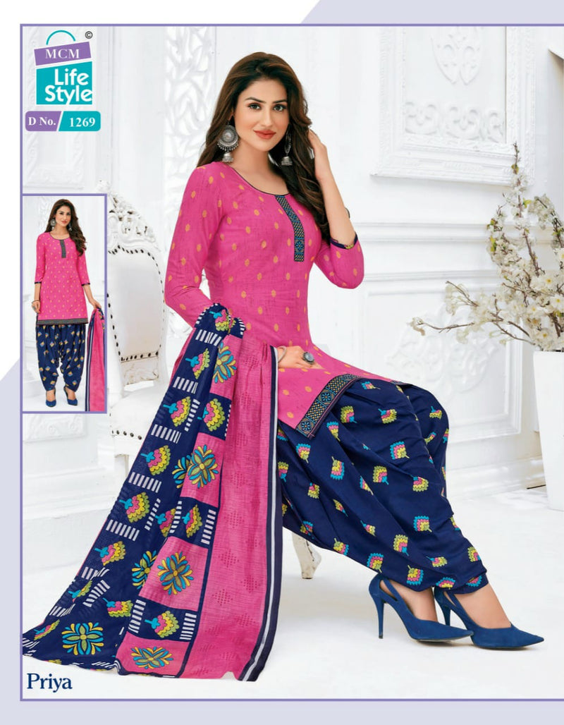 Mcm Priya Vol 12 Cotton Causal Wear Salwar Suit