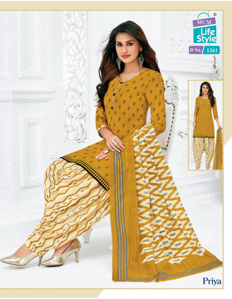 Mcm Priya Vol 12 Cotton Causal Wear Salwar Suit