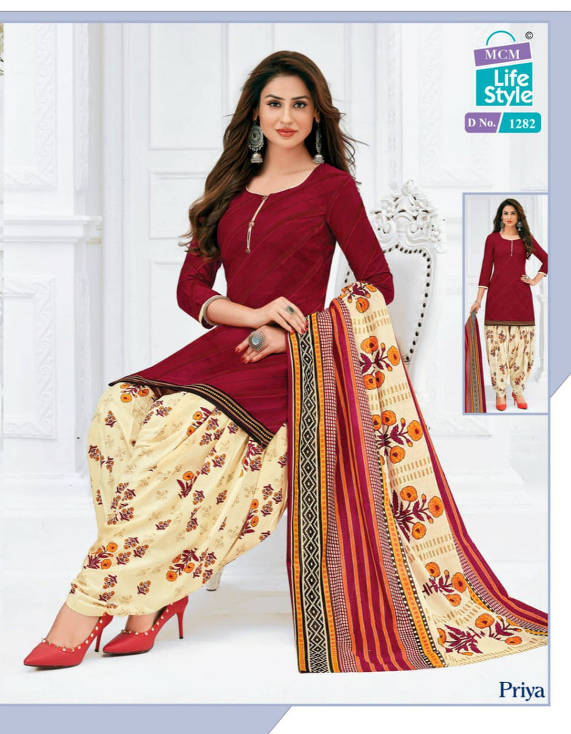 Mcm Priya Vol 12 Cotton Causal Wear Salwar Suit