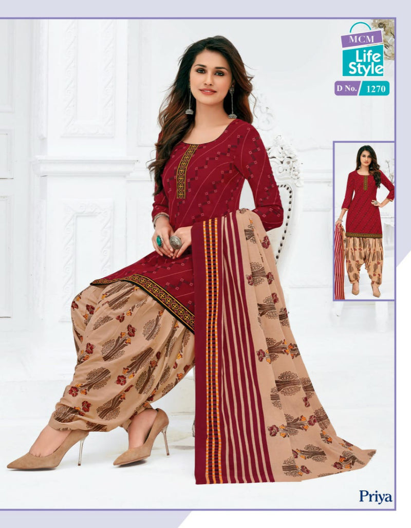 Mcm Priya Vol 12 Cotton Causal Wear Salwar Suit