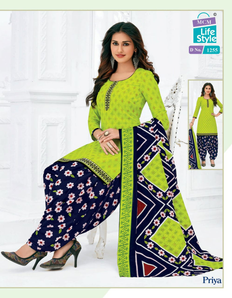 Mcm Priya Vol 12 Cotton Causal Wear Salwar Suit