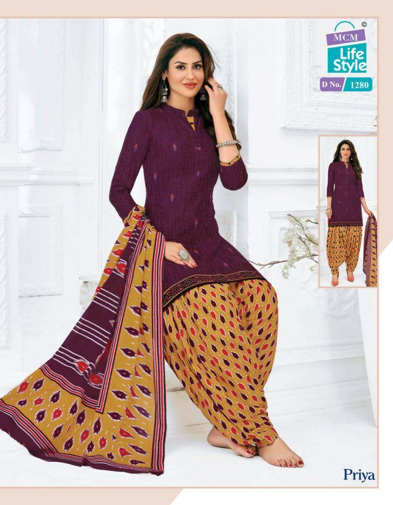 Mcm Priya Vol 12 Cotton Causal Wear Salwar Suit