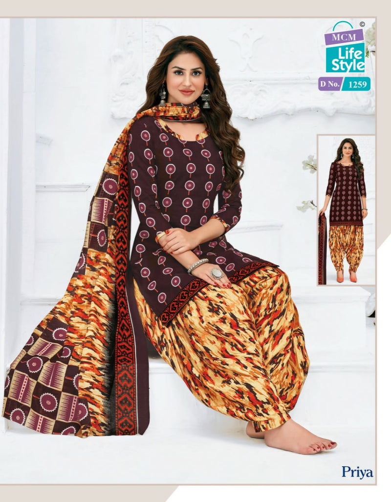 Mcm Priya Vol 12 Cotton Causal Wear Salwar Suit