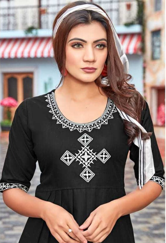 Tips And Tops Pulpy Vol 5 Rayon Slub Fancy Casual Wear Short Kurtis