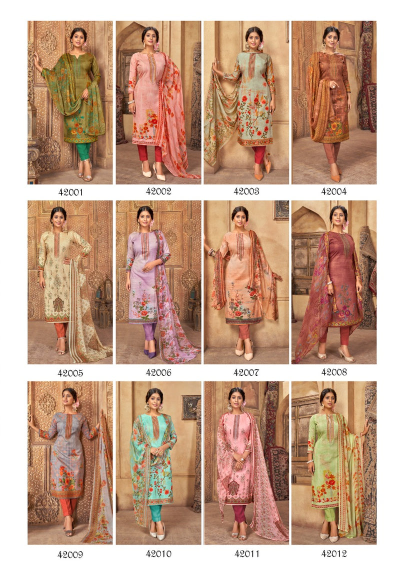 Shiv Gori Silk Mills Punjabi Kudi Vol 24 Indonesia Cotton Printed Party Wear Salwar Suits
