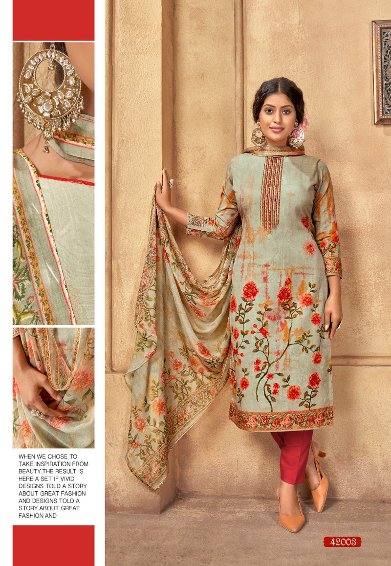Shiv Gori Silk Mills Punjabi Kudi Vol 24 Indonesia Cotton Printed Party Wear Salwar Suits