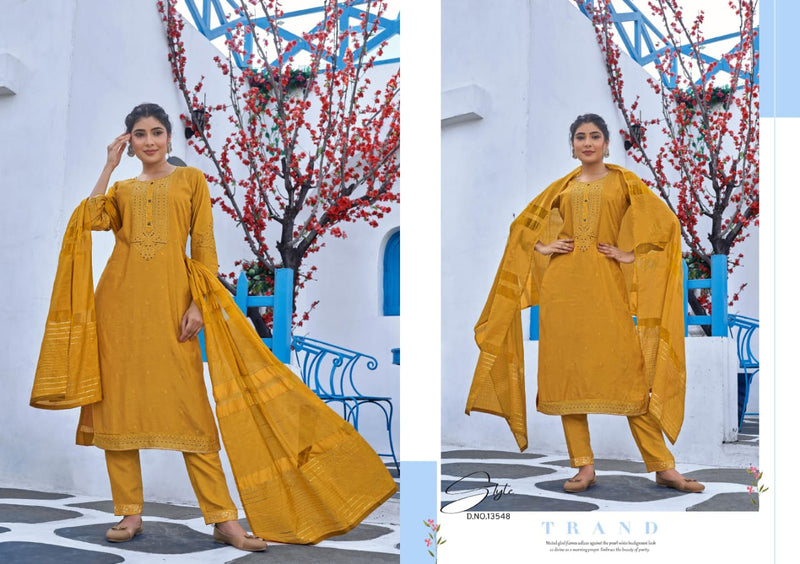 Kalaroop Purvi Jacquard With Embroidery Work stylish designer Festive Wear Fancy Kurti