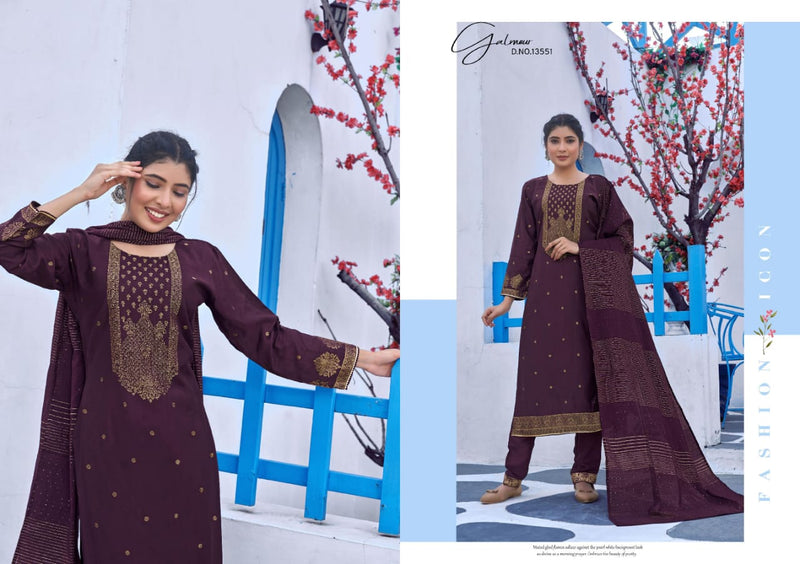Kalaroop Purvi Jacquard With Embroidery Work stylish designer Festive Wear Fancy Kurti