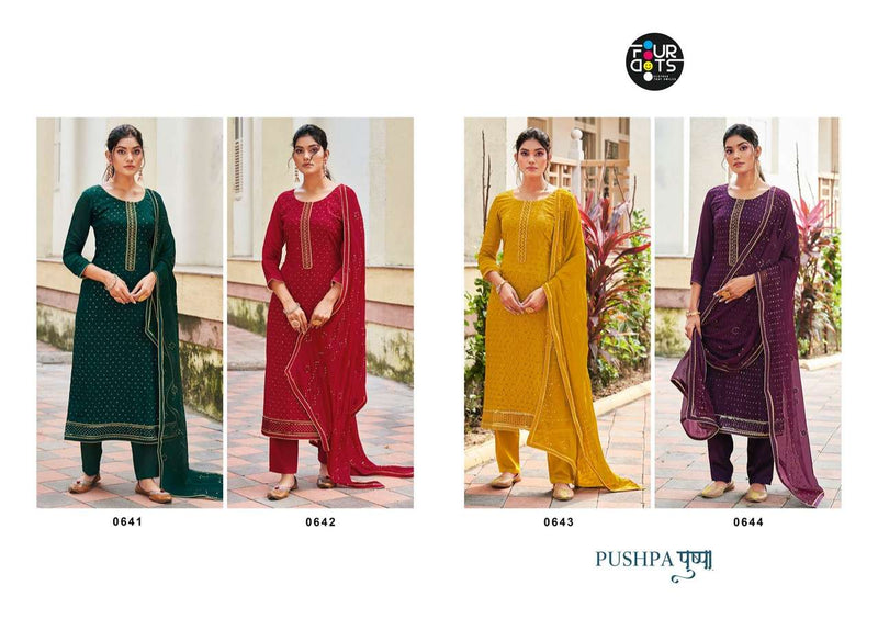Four Dots Pushpa Viscose Latest Designer Party Wear Salwar Suits