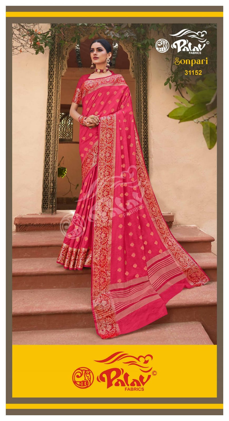 Palav Fabric Launch By Sonpari Silk Exclusive Designer Fancy Wedding Wear Sarees