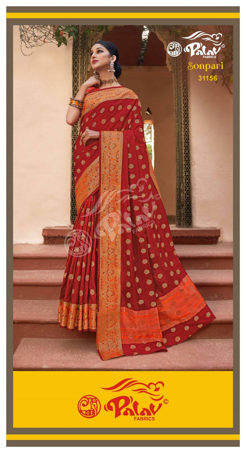Palav Fabric Launch By Sonpari Silk Exclusive Designer Fancy Wedding Wear Sarees