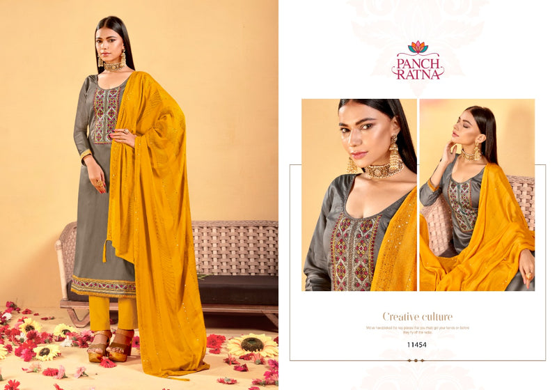 Panch Ratna Keshvi Jam Silk With Fancy Coding Embroidery Work Salwar Suit