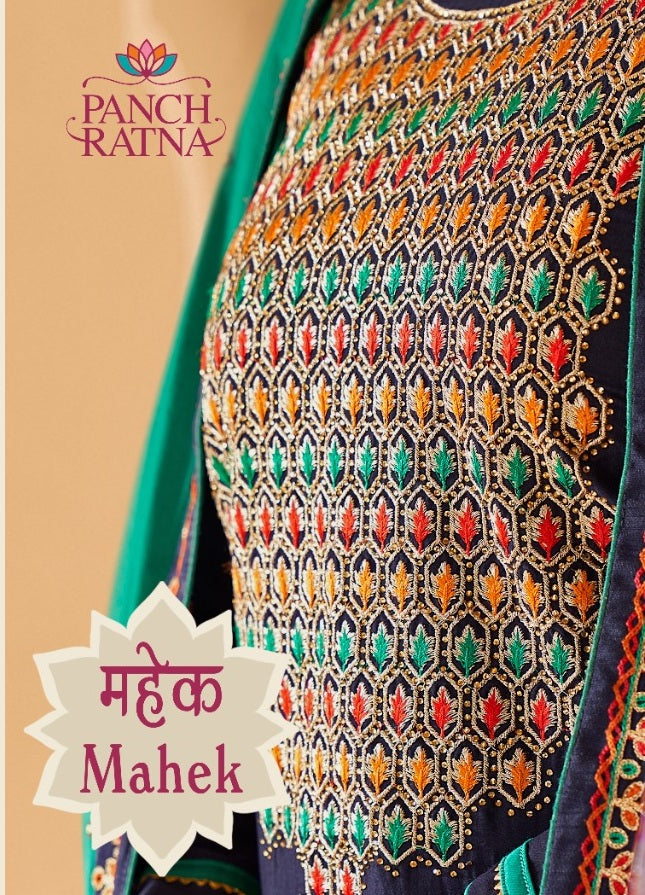 Panch Ratna Mahek Prampara Silk Work With Swarovski Diamond Suit