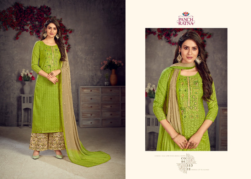 Panch Ratna Rangshala Super Cotton Printed With Exclusive Work Fancy Designer Casual Wear Salwar Kameez