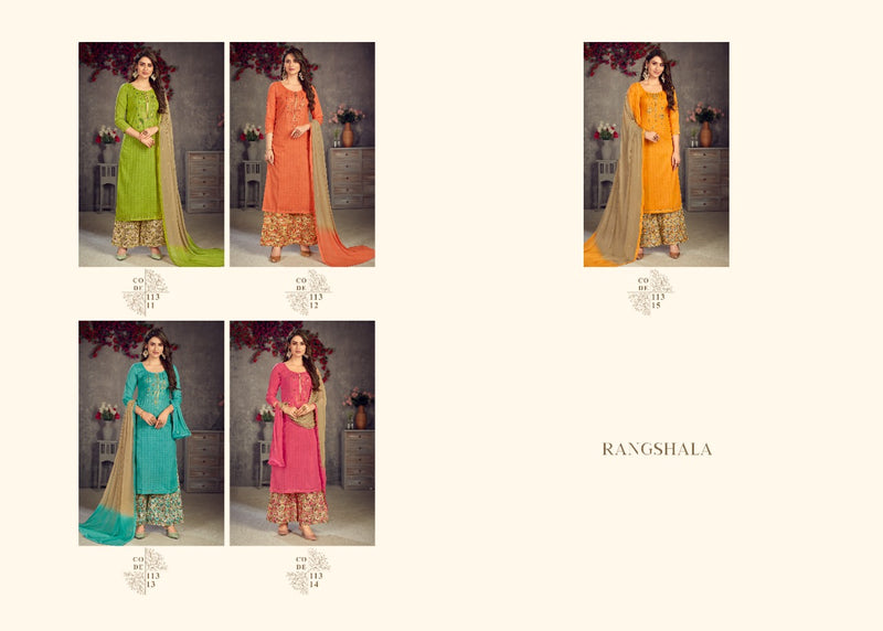 Panch Ratna Rangshala Super Cotton Printed With Exclusive Work Fancy Designer Casual Wear Salwar Kameez