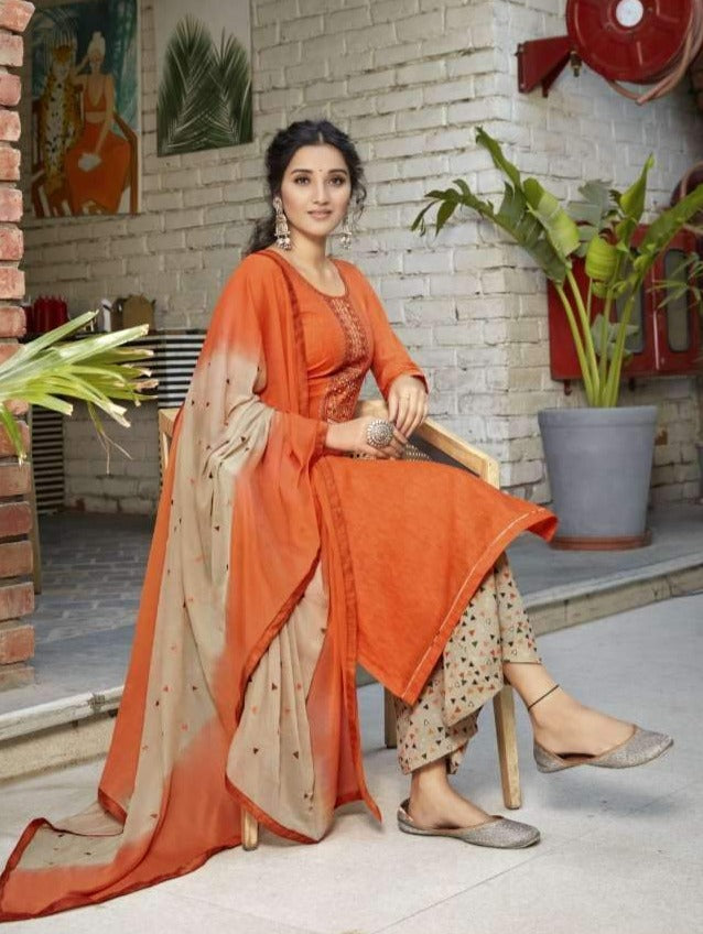 Panch Ratna Roohi Cotton Print With Embroidery Work Exclusive Summer Wear Salwar Suits With Dupatta