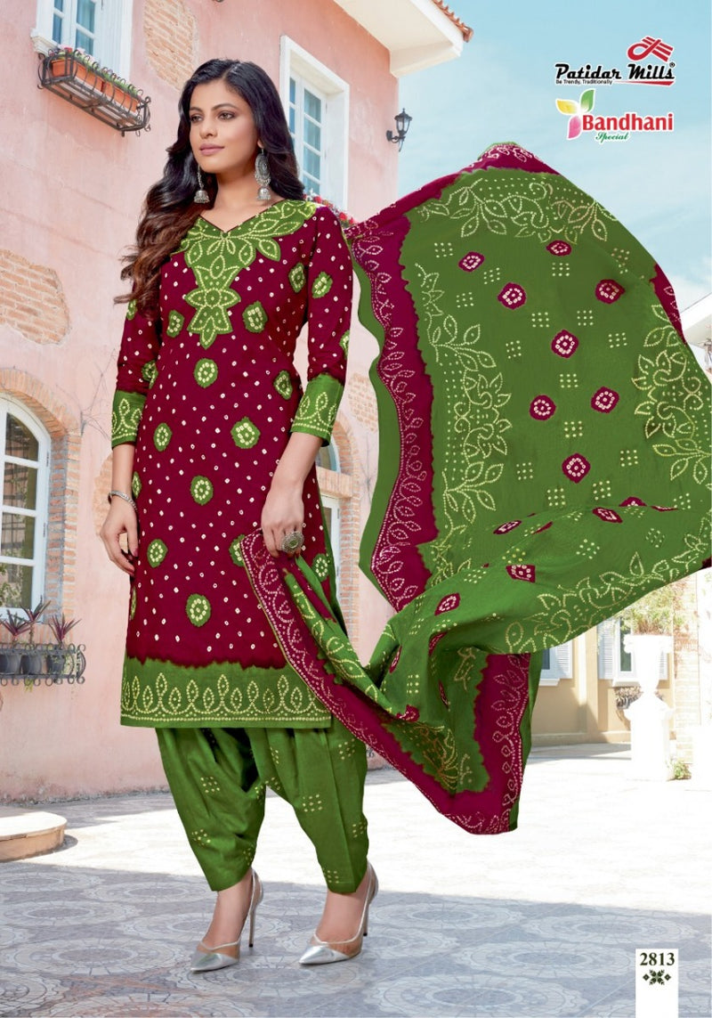 Gorgeous Red Bandhani Suit Set With Embroidered Neck & Lace Dupatta at Rs  800.00 | Jaipur| ID: 2849994702662