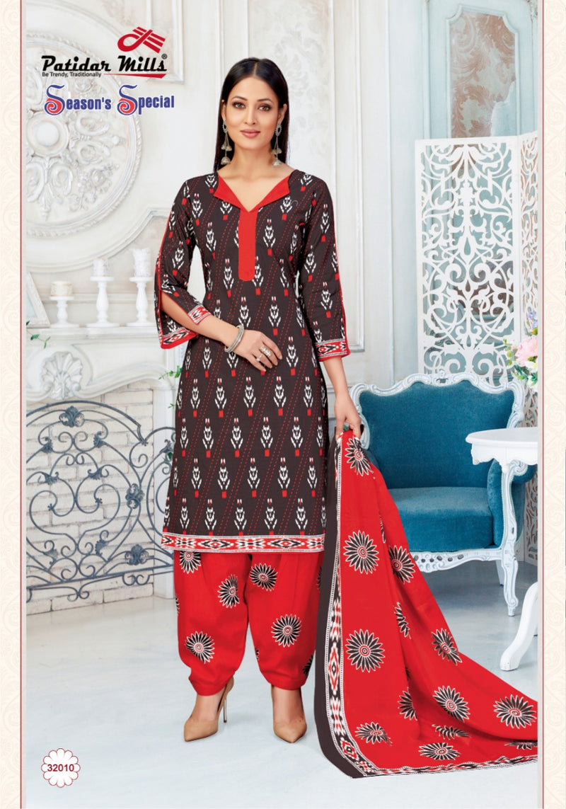 Patidar Mills Seasons Special Vol 32 Cotton Print Daily Wear Salwar Suits