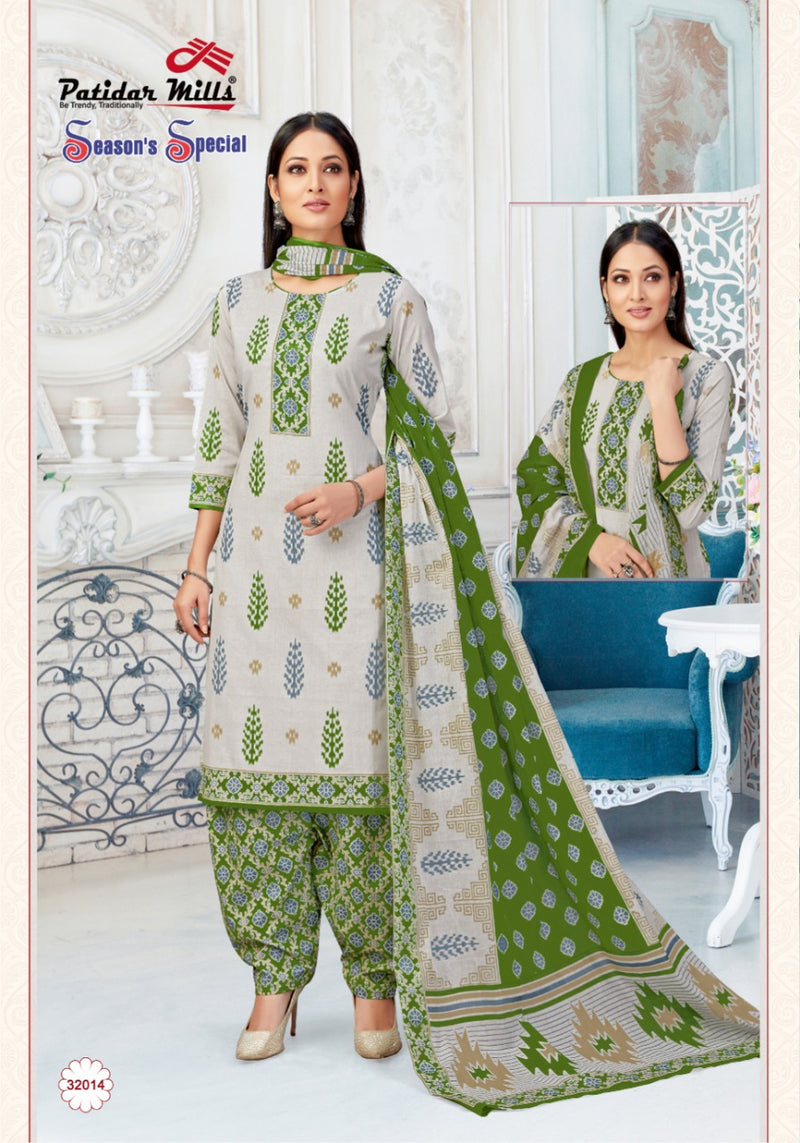 Patidar Mills Seasons Special Vol 32 Cotton Print Daily Wear Salwar Suits