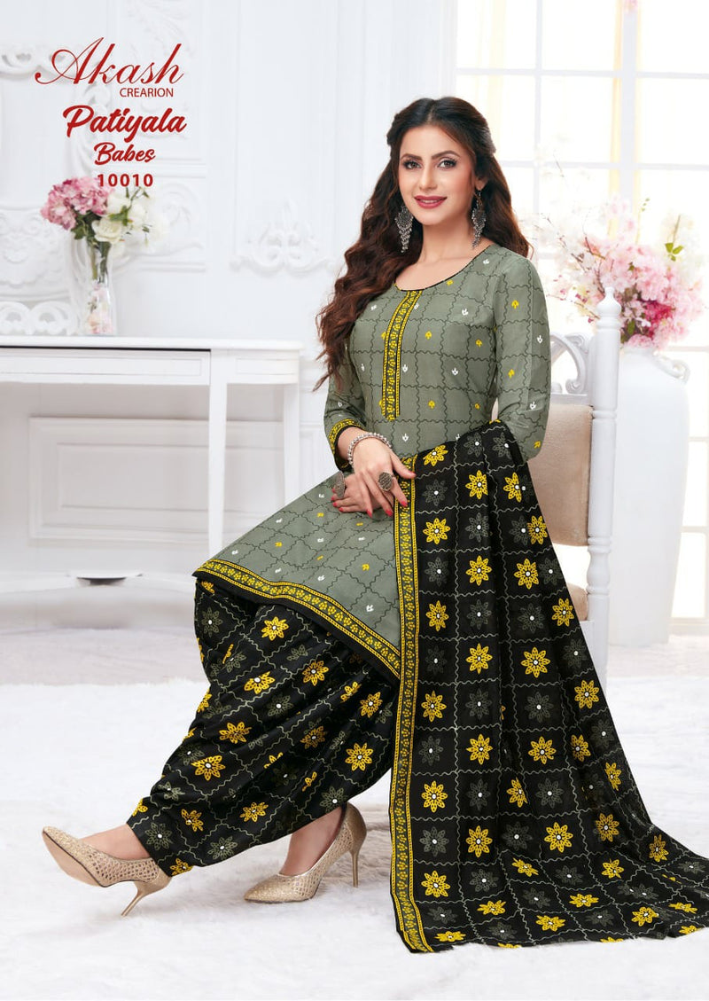 Akash Patiyala Babes Vol 10 Cotton Causal Wear Salwar Suit