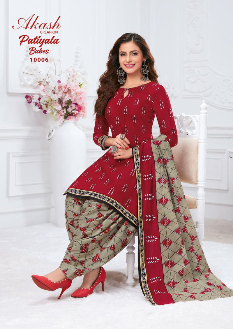 Akash Patiyala Babes Vol 10 Cotton Causal Wear Salwar Suit