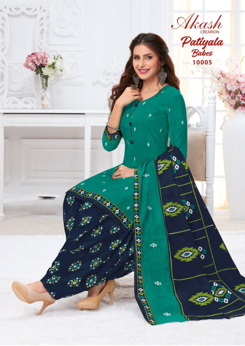 Akash Patiyala Babes Vol 10 Cotton Causal Wear Salwar Suit