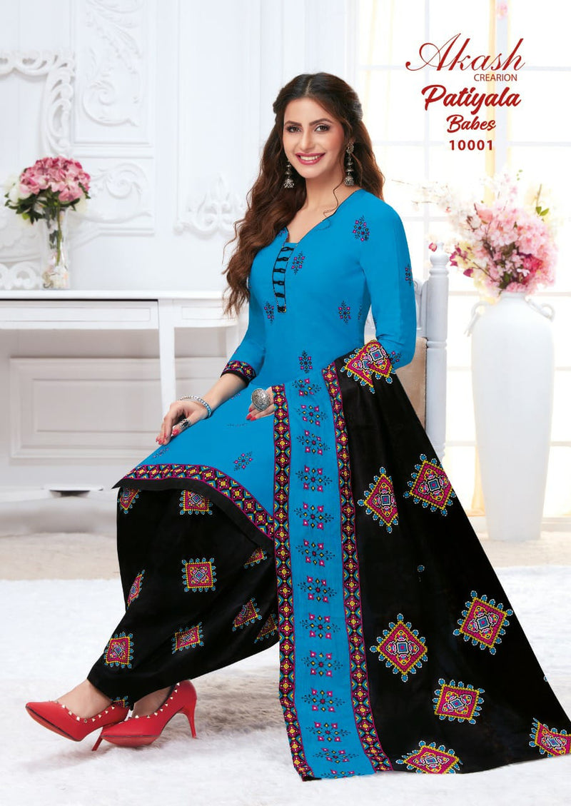 Akash Patiyala Babes Vol 10 Cotton Causal Wear Salwar Suit