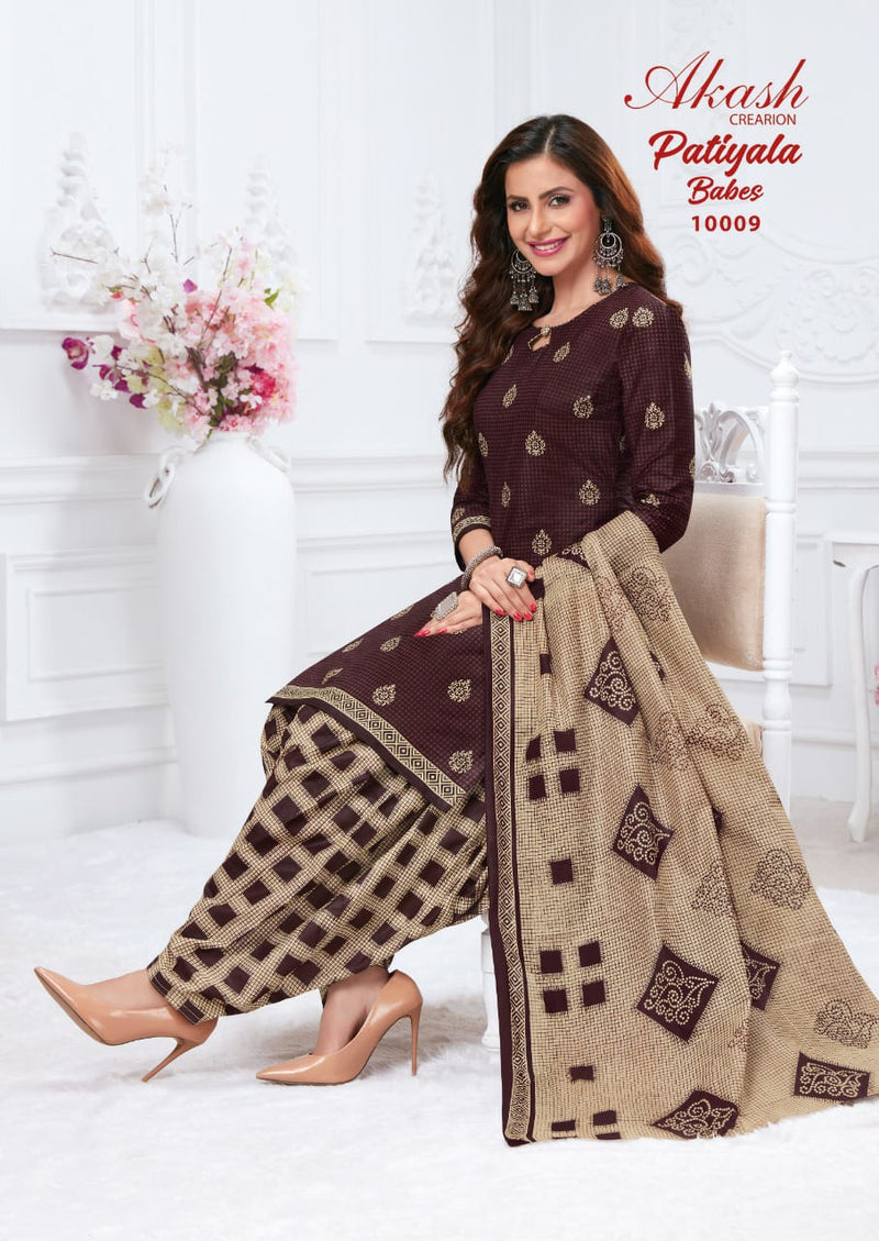 Akash Patiyala Babes Vol 10 Cotton Causal Wear Salwar Suit