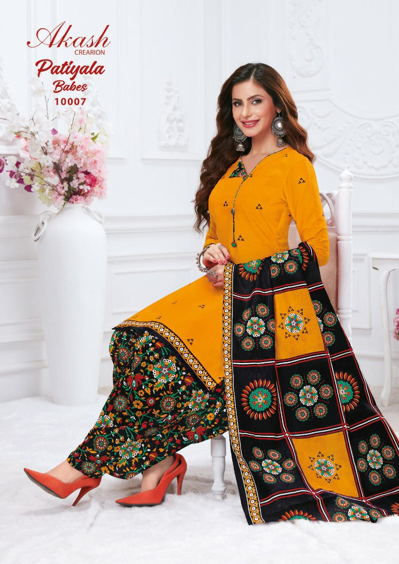 Akash Patiyala Babes Vol 10 Cotton Causal Wear Salwar Suit