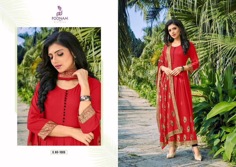 Poonam Designer Sruthi Pure Rayon Casual Official Wear Kurti